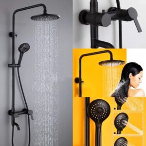 Sen cây nóng lạnh màu đen làm bằng thép không gỉ bền bỉ với môi trường mã S808D Chức năng của sen cây nóng lạnh màu đen