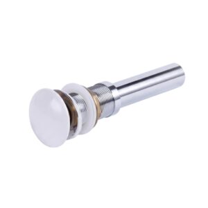 Bộ xả lavabo kiểu chữ P nút nhấn sứ trắng