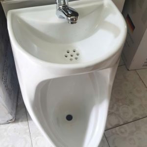 Bồn tiểu lai chậu rửa treo tường kiểu tròn