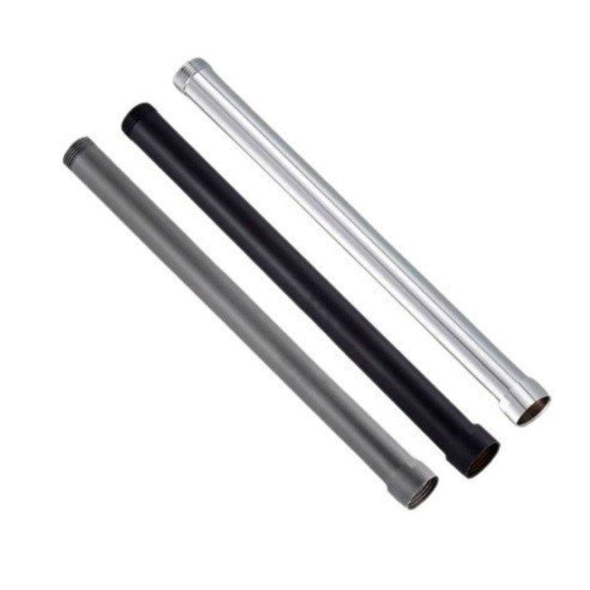 Thanh noi sen bang thep khong gi giup sen cay cao them co 3 mau sac de chon: trang bong, den, xam Thanh nối sen giúp sen tắm cao thêm