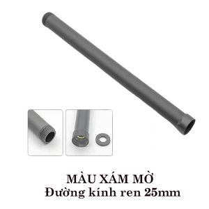 thanh nối sen màu xám ren 25mm