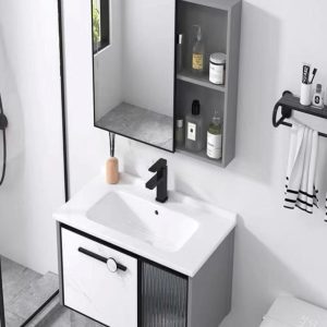 Bộ tủ lavabo treo tường bằng nhôm