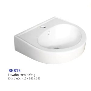 Lavabo treo tường màu trắng nhỏ gọn