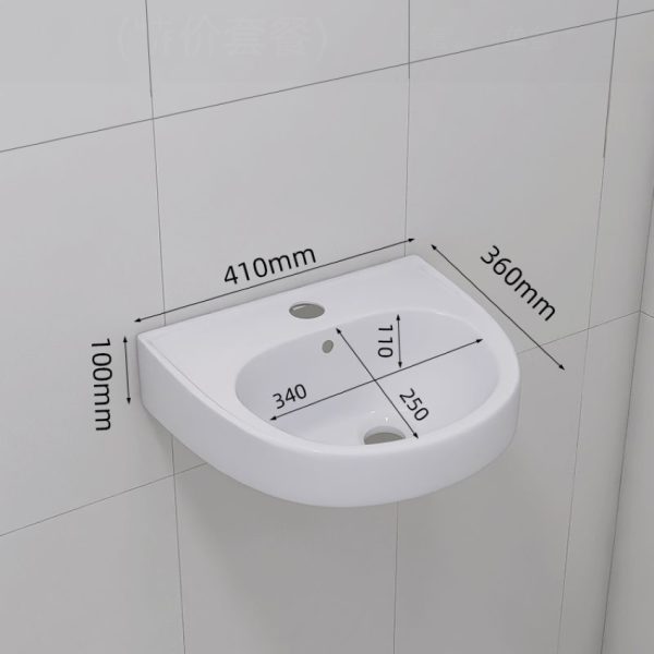 Lavabo treo tường nhỏ gọn màu trắng