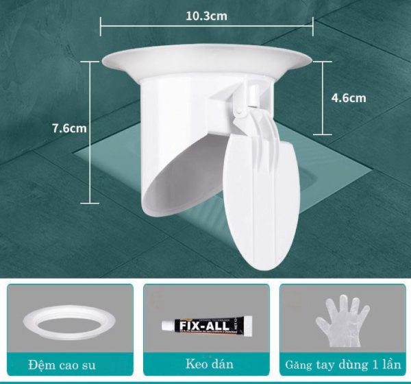 Phễu chống hôi cho bồn cầu xổm