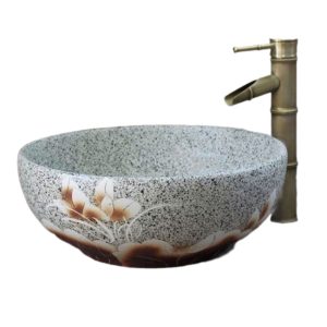 Chậu lavabo nghệ thuật làm bằng gốm sứ