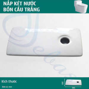 Nắp két nước bồn cầu trắng
