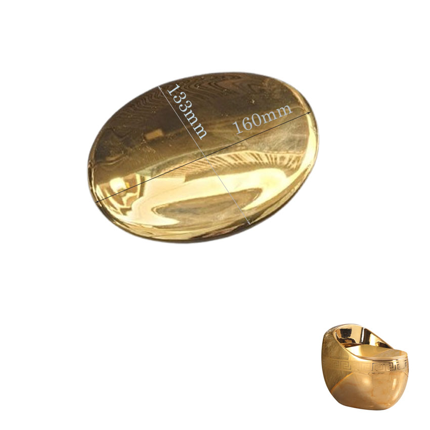 Nap ket nuoc bon cau trung ma vang Nắp két nước bồn cầu trứng mạ vàng