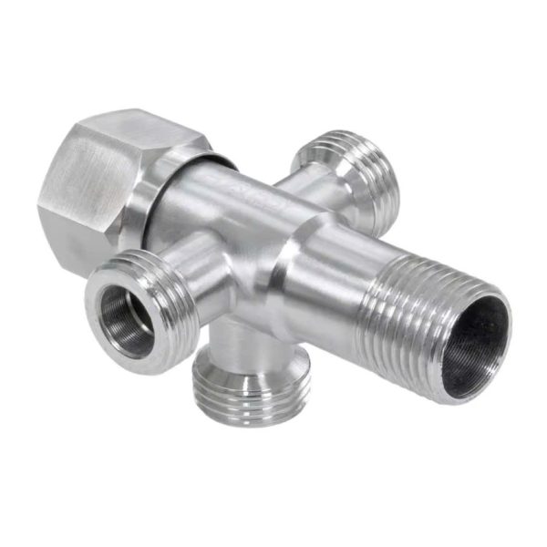 Van chia nước bằng inox , van 3 ngã