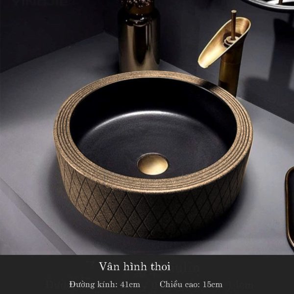 Chậu lavabo nghệ thuật làm từ gốm