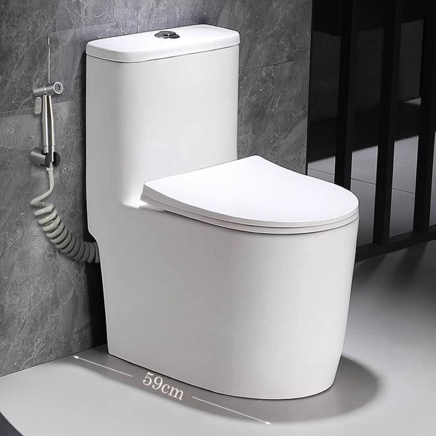 bon cau 1 khoi mau trang thiet ke hien dai chieu dai sieu ngan danh cho nha tam sieu nho bon cau nho gon danh cho nha tam nho 3