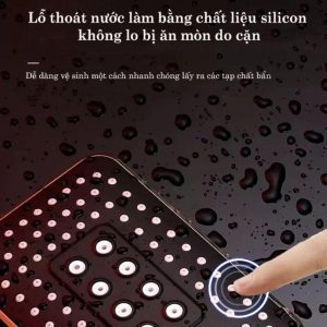 Tay sen mau vàng đen kiểu vuông làm bằng nhựa ABS