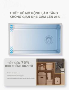 Chậu rửa chén âm bàn bằng inox 304
