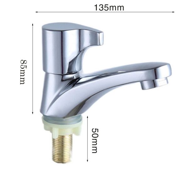 Vòi lavabo lạnh lắp âm bàn V112 bằng hợp kim, thiết kế hiện đại, bền đẹp