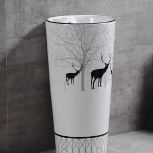 Lavabo hươu nai trụ đứng