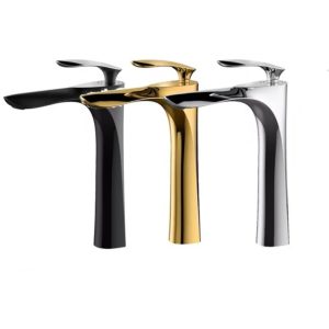 Vòi lavabo nóng lạnh kiểu chiếc lá sang trọng