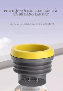 Phễu chống hôi bồn cầu T09P, Vòng đệm chống rò rỉ, chống mùi, chống trào ngược, vòng sáp bồn cầu, gioăng cao su, bộ dụng cụ sửa chữa gioăng bồn cầu, phụ kiện phòng tắm pheu chong hoi bon cau 2