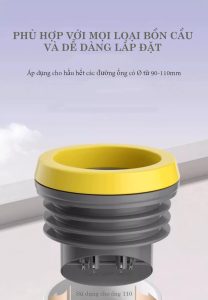 Phễu chống hôi bồn cầu T09P, Vòng đệm chống rò rỉ, chống mùi, chống trào ngược, vòng sáp bồn cầu, gioăng cao su, bộ dụng cụ sửa chữa gioăng bồn cầu, phụ kiện phòng tắm Phễu chống hôi bồn cầu