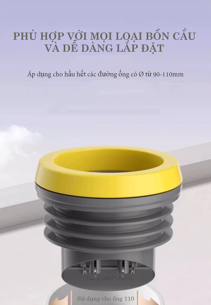 Pheu chong hoi bon cau de dang lap dat ngan mui hieu qua Phễu chống hôi bồn cầu