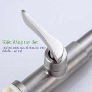 Vòi chậu rửa lạnh làm bằng inox 304 có thể dùng được cho chậu rửa mặt hoặc chậu rửa chén Vòi lavabo lạnh inox 304