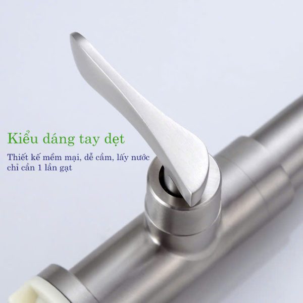 Vòi lavabo lạnh inox 304