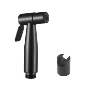 Đầu vòi xịt vệ sinh cầm tay màu đen bằng nhựa mã V661W dau voi xit ve sinh mau den bang nhua 2