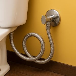 Dây cấp nước bằng inox dành cho thiết bị vệ sinh như bồn cầu, vòi lavabo lạnh mã D701 Dây cấp nước bồn cầu