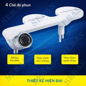 Vòi xịt vệ sinh bồn cầu thông minh với 4 chức năng