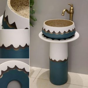 lavabo sân vườn trụ đứng