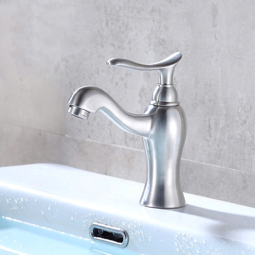 Voi chau rua mat cao cap inxo 204, voi lavabo lanh Vòi chậu rửa mặt cao cấp