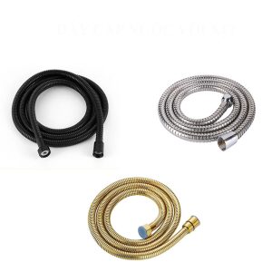 Dây cấp nước vòi xịt quấn bằng sợi thép không gỉ màu với 3 màu sắc lựa chọn Dây cấp nước vòi xịt quấn bằng thép