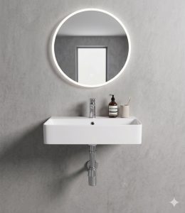 Lavabo treo tường LT6042 màu trắng
