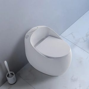 Bồn Cầu Trứng Màu Trắng Cao Cấp Xả Xoáy Mạnh BTR4369T