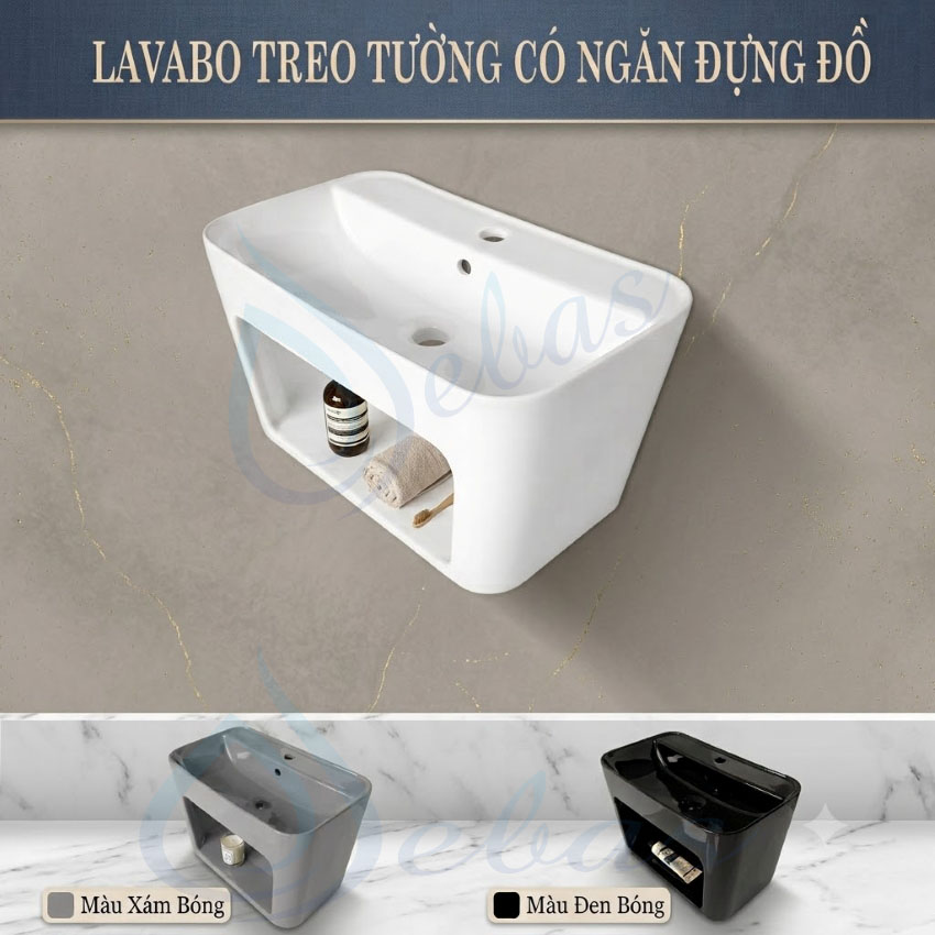 Lavabo treo tuong co ngan chua do hien tiet kiem khong gian lavabo treo tường có ngăn chứa đồ thuận tiện