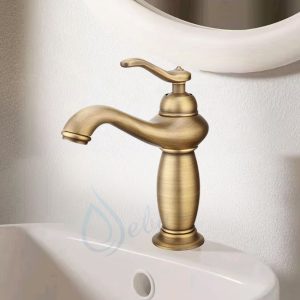 Vòi lavabo đồng VL2081 cao 20cm