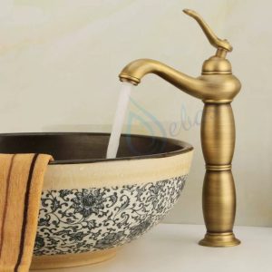 Vòi lavabo đồng VL3081 cao 30cm