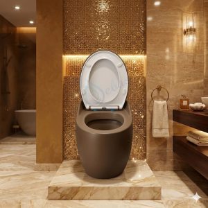 bồn cầu trứng màu nâu cao cấp