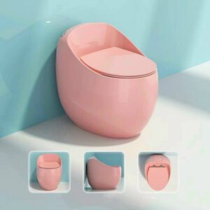 Bồn cầu trứng màu hồng Pastel BTR4769H phong cách nữ tính bon cau trung mau hong 2