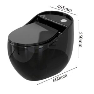 Bồn cầu trứng màu đen bóng BTR4766D kich thuoc bon cau trung mau den bong men su cao cap