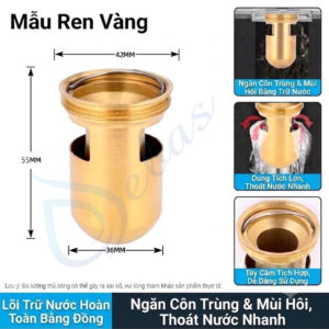 Phễu thu sàn dạng thanh dài bằng inox sus 304 màu đen Cốt bẫy nước bằng đồng trong phễu thu sàn thanh dài