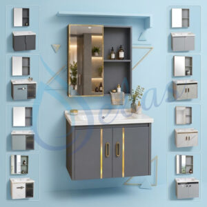 Bộ tủ lavabo treo tường kích thước 60x47cm