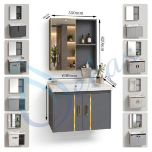 Kích thước bộ tủ lavabo treo tường